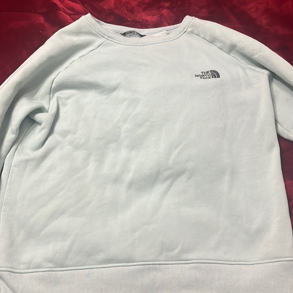 XL crew sweater North Face mint green